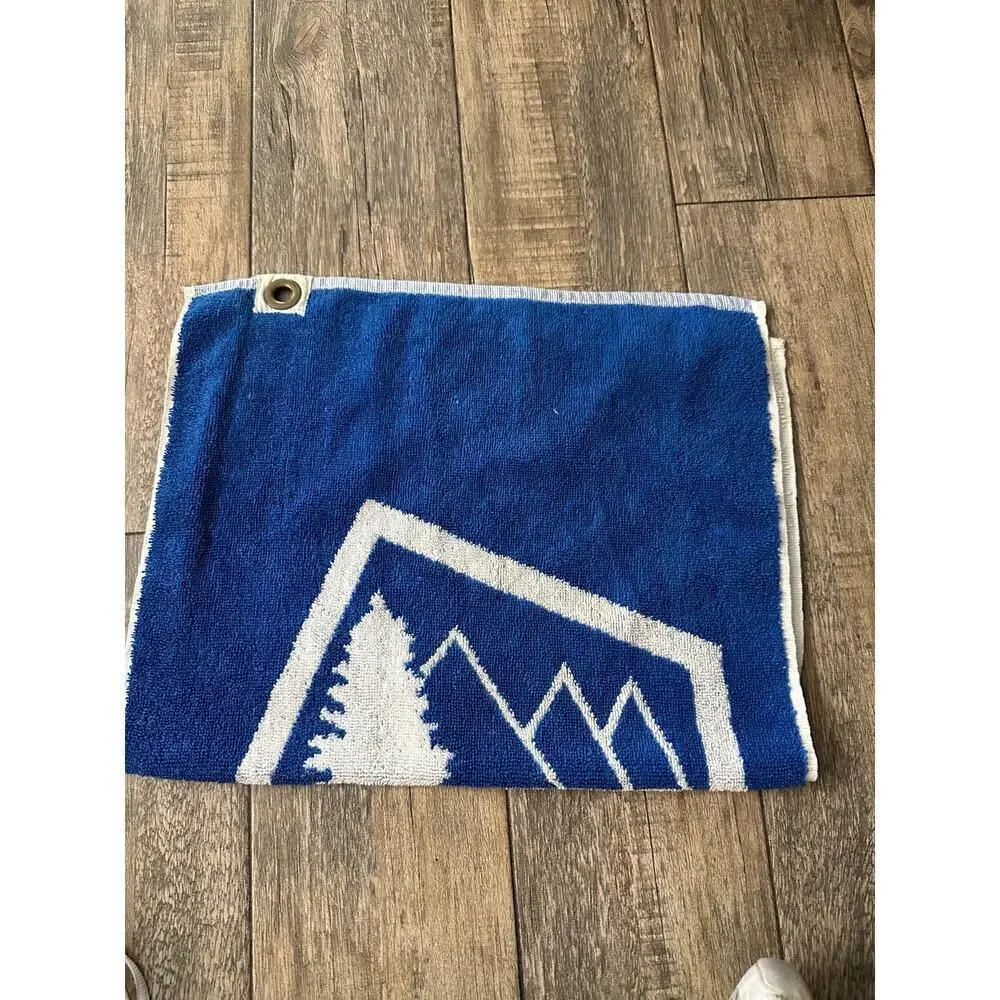 Martex Blue White Cotton Blend Lake Tahoe Country Club Golf Towel